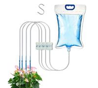 Irrigazione automatica, 4 uscite automatiche regolabili | Kit di auto-irrigazione per fiori per piante in vaso, fiori, vacanze, ufficio, appartamento,