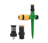 irrigazione da giardino Irrigatore automatico regolabile a 360 gradi for irrigazione del prato da giardino con supporto for ugello in plastica(B)