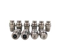 irrigazione da giardino Ugello a spruzzo ad alta pressione da 1/4", ugello a getto dritto a getto pieno, ugello a cono pieno da 0 gradi, ugello di lavaggio(1.5mm)