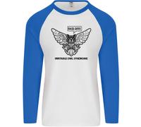 Irritabile Gufo Sindrome Bowel Ibs Divertente Uomo L/S Baseball T-Shirt