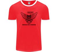 Irritable Owl Syndrome Bowel IBS Funny Uomo Ringer T-Shirt FotL