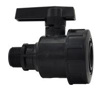 Irritec 3MF MONOGHIERA Valvola a Sfera in Plastica, PVC, ANSI, ISO, Filettato, Maschio/Femmina, 1.5 in, 1 1/2 pollici, Giardinaggio