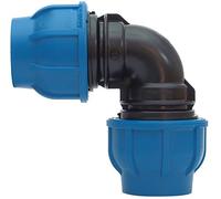Irritec Gomito Compressione PP PN16-25 x 25 - Raccordo Tubi polietilene Curva