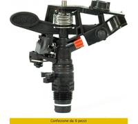 IRRITEC Irrigatore automatico a settori giardino Gittata 24 M Cf 6 Pz
