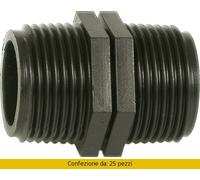 IRRITEC Raccordi Nylon Nipplo 1 per 1 Pezzi 25 IR60720M0N320