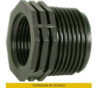 Raccordo Nylon Riduzione Maschio Femmina 1 x ½ Irritec 25 Pezzi