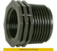 Raccordo Nylon Riduzione Maschio Femmina ¾ x ½ Irritec 25 Pezzi