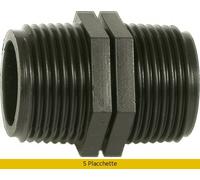 Raccordo Nylon Nipplo 1 per 1 Placchette 5 Irritec BLGHU1296
