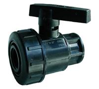 Irritec Valvola a Sfera monoghiera in PVC con Filetto Femmina/Femmina-1" 1/4x1 1/4