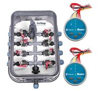 Irritop Set di 8 valvole Bluetooth Jumbo con 2 valvole Hunter NODE-BT e Hunter PGV 101 elettrovalvole per irrigazione per tubi in PE da 25 mm (montabili) (guarnizione O-ring)