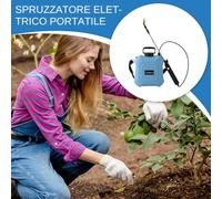 Irroratore Elettrico A Zaino, Modello Regolabile Elettrico Con USB-C, per Casa e Giardinaggio con 3 Ugelli per Cura di Fiori Interni Fertilizzazione Serra Agricola