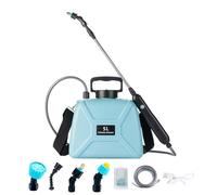 Irroratore Elettrico Da Giardino - Spruzzatore Portatile Con Tracolla | Nebulizzatore A Mano Ricaricabile | Serbatoio Da 5L Per Cortile Piante Esterno