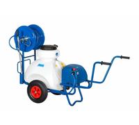 IRRORATRICE CARRELLATA A BATTERIA 12V SERBATOIO 70LT COMPLETA LANCIA E TUBO MM