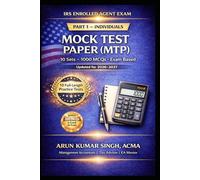 IRS Enrolled Agent (EA) Exam Part 1 - Individuals | Mock Test Series (MTP) | 1000 MCQs: Real Exam-Based Practice Questions with Answers & Explanations (2026-2027)
