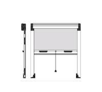 IRS ZANZARIERA ALLUMINIO 100X170 PER FINESTRA E PORTA VERTICALE AVORIO CHIARO