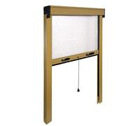 IRS ZANZARIERA AVVOLGIBILE in Alluminio Modello Sottile per Finestra CM 140 X 170 RIDUCIBILE Bronzo