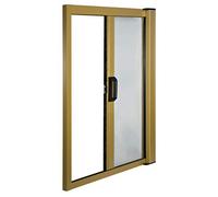 Irs ZANZARIERA AVVOLGIBILE in Alluminio Modello Sottile per Porta CM 160 X 250 RIDUCIBILE Bronzo