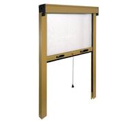 IRS Zanzariera finestra avvolgibile verticale (120 cm x h. 160 cm) Bronzo
