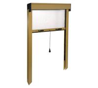 IRS Zanzariera porta avvolgibile verticale (140 cm x h. 240 cm) Bronzo IART5365
