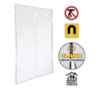 IRS Zanzariera porta magnetica (100 cm x h. 240 cm) Bianco IART5303