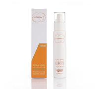 irsan Crema Spray Idratante Rinfrescante Viso Illuminante con VITAMINA C pura, Acido Ialuronico, Rosa, Camomilla e Achillea. 100 ml.