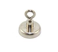 irst4magnets F4ME32M4-EYE-1 - Gancio con magnete al neodimio, forza magnetica 36,4 Kg, diametro 32 mm
