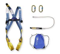 Irudek Apeninos L-XL - Kit Anticaduta Certificato con Imbracatura Light Plus 2, Assorbitore di Energia con Corda, 2 Moschettoni Screw-Lock e Borsa