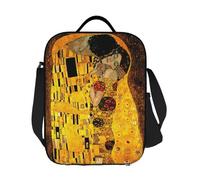 IRUHHGU Borse per Il Pranzo Isolate Klimt Personalizzate per Viaggi in Campeggio Gustav Klimt Freyas Art Leakproof Cooler Thermal Lunch Box Donne Bambini