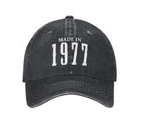 IRUHHGU Cotone Personalizzato Fatto nel 1977 Anno Semplice Regalo di Compleanno Berretto da Baseball Uomo Donna Traspirante Cappello da papà Streetwear