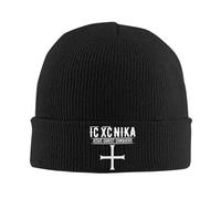 IRUHHGU IC XC Nika CONQUISTA Beanie Cappelli Divertenti Caps Femminile Maschile KPOP Cappello A Maglia Modello Primaverile Caldo Beanie Hat