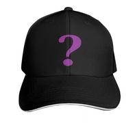 IRUHHGU L'indovinello Punto interrogativo Simbolo retrò Viola Berretto da Baseball Visiera Termica Vintage Icona Uomo Donna