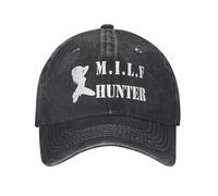 IRUHHGU Milf Hunter Divertente Berretti da Baseball Vintage Distressed Lavato Snapback Cappello Unisex Outdoor Allenamenti Regalo Cappelli cap