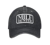 IRUHHGU Milf Hunter Divertente Unisex Berretti da Baseball Distressed Cappelli Lavati cap Vintage Outdoor Running Golf Adjustable Fit Snapback cap