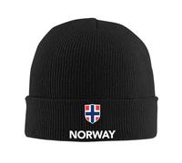 IRUHHGU Personalizzato Norvegese Orgoglioso Norvegia Bandiera Skullies Berretti Berretti Unisex Inverno Caldo Cappello A Maglia Donne Uomini Hip Hop Adulto Bonnet Cappelli