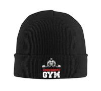 IRUHHGU Powerhouse Gym Bodybuilding Cappello Lavorato a Maglia per Le Donne degli Uomini Skullies Berretti Autunno Inverno Cappelli Acrilico Fitness Muscle Warm Caps