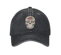 IRUHHGU retrò Vintage Giorno dei Morti Sugar Skull Berretto da Baseball Unisex Distressed Lavato Snapback cap Outdoor Running Golf Gift Caps Cappello
