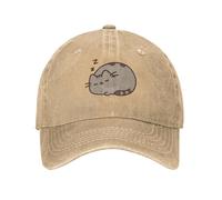 IRUHHGU Sleeping Pusheens Sun Berretto da Baseball Unisex-Teens Design Hip Hop Cappelli Estivi Casual Running Hippie Cappellini da Baseball di Alta qualità