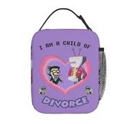 IRUHHGU Spamton E Tenna Figlio del Divorzio Deltarune Gioco Isolato Pranzo Bag Portatile Riutilizzabile Borsa Termica Tote Lunch Box All'aperto