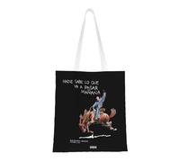 IRUHHGU Unisex Bad Bunny Music Nadie Sabe Tote Bags Grande capacità Hip Hop Rapper Shopping Bag per Shopping Borse
