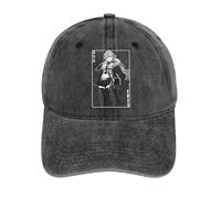 IRURYSHH Anime - Illustrazione del Personaggio in Stile con la Parola HYR e Un Look Elegante Berretto da Baseball Lavato