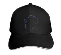 IRURYSHH Generale De Gaulle Capo di Stato Francese/Berretto da Baseball Tricolore Cappello da Gentiluomo Cappello Carino di Grandi Dimensioni Cappelli Neri per Le Donne degli Uomini