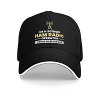 IRURYSHH Operatore radioamatoriale Cappellini dal Design Traspirante Cappellino da Donna per Le Donne Berretto da Baseball per Gli Uomini