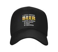 IRURYSHH Personalizzato Bevo Solo Birra 3 Giorni Berretto da Baseball Donna Uomo Cappello da papà Regolabile Streetwear Cappelli Snapback