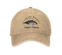 IRURYSHH Tsukiji Mercato del Pesce Tokyo Giappone bayingimg Sun Berretto da Baseball Femmina Maschio Lavato Trucker Cappello Caccia Campeggio Snapback cap Regalo