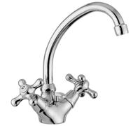 IRV077CR Gruppo monoforo lavabo girevole scarico automatico 1"1/4 IRIS PAFFONI