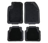 Irving Tappetini universali in PVC e Moquette per Auto, sagomabili, con Fondo Antiscivolo, Moquette Staccabile - Composto da 4pz