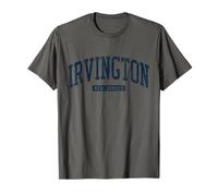 Irvington New Jersey NJ College University Style Blu Maglietta