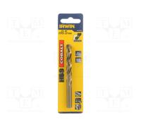 BIT D'Acciaio Cobalto HSS Irwin 8.5Mm OL:117Mm WL:75Mm IRW10502562