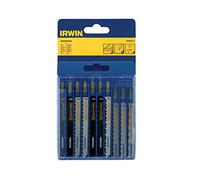 IRWIN 10505817 Set 10 Lame Miste Per Seghetto Alternativo. Metallo e Legno. Codolo a T