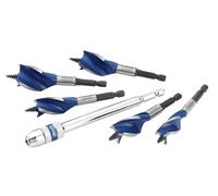 Irwin Blu Solco 6X Stubby Legno Punta Set, 5 Pezzi: 16-25mm + Estensione IRW1922